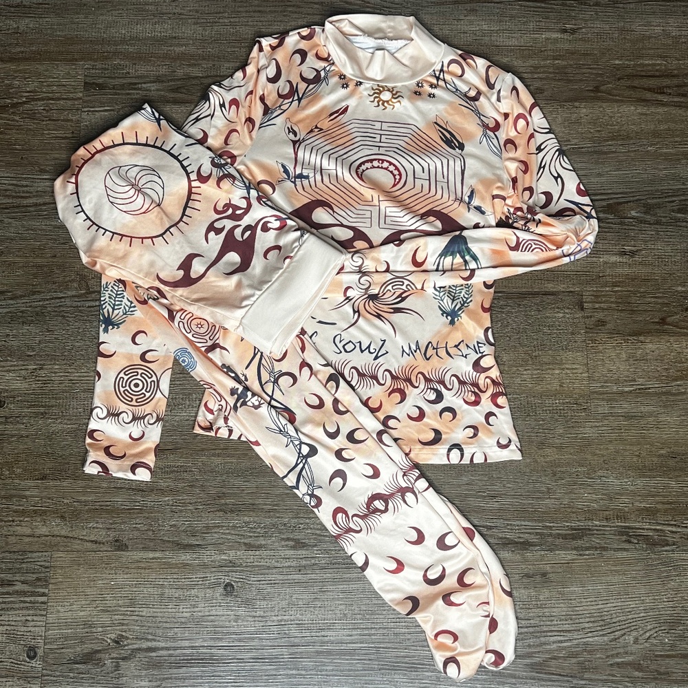 Hindi 2 piece legging set